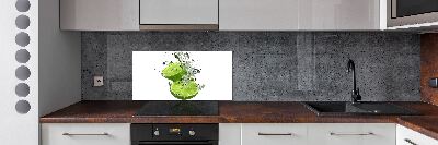 Glazen achterwand keuken Kalk onder water