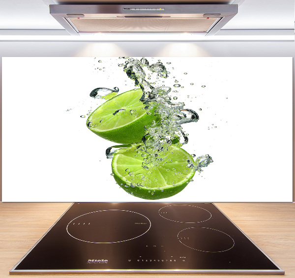 Glazen achterwand keuken Kalk onder water