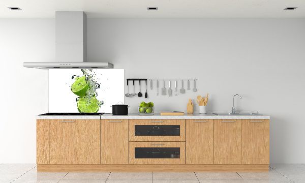 Glazen achterwand keuken Kalk onder water