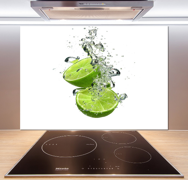 Glazen achterwand keuken Kalk onder water