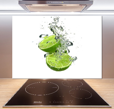 Glazen achterwand keuken Kalk onder water