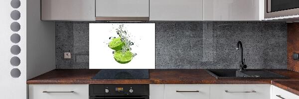Glazen achterwand keuken Kalk onder water