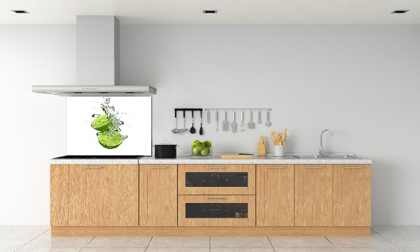 Glazen achterwand keuken Kalk onder water