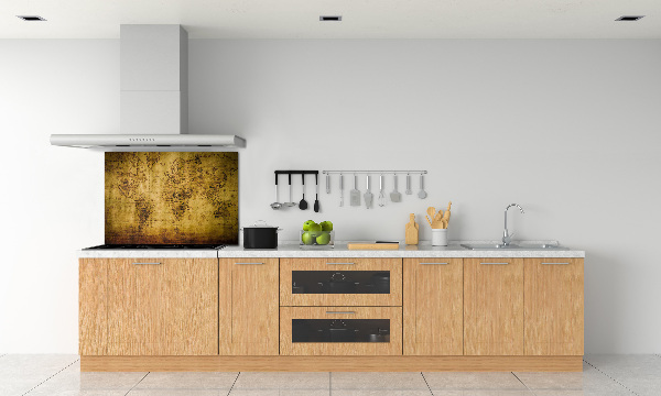 Achterwand keuken Oude wereldkaart