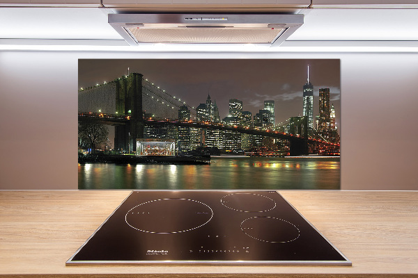Achterwand keuken New York 's nachts