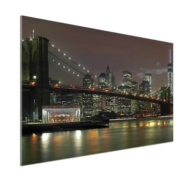 Achterwand keuken New York 's nachts