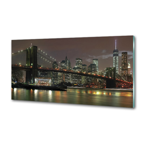 Achterwand keuken New York 's nachts