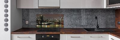 Achterwand keuken New York 's nachts