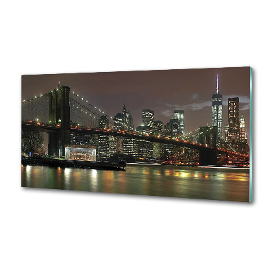 Achterwand keuken New York 's nachts