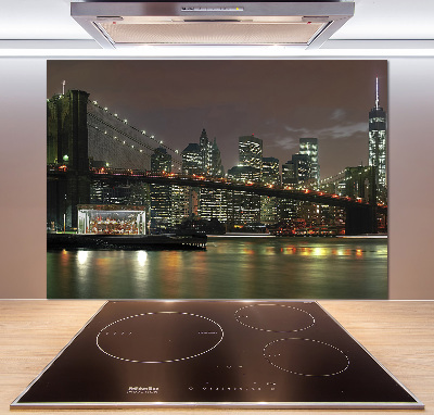 Achterwand keuken New York 's nachts