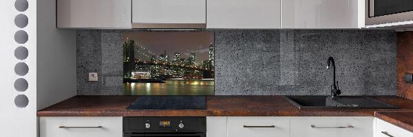 Achterwand keuken New York 's nachts