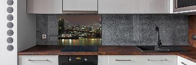 Achterwand keuken New York 's nachts
