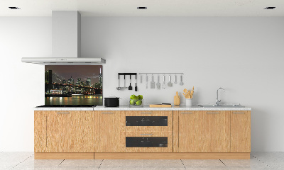 Achterwand keuken New York 's nachts