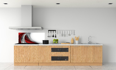 Panel między meble w kuchni Fale tło