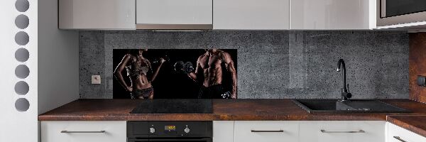 Glazen achterwand keuken Spieropbouw