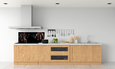 Glazen achterwand keuken Spieropbouw