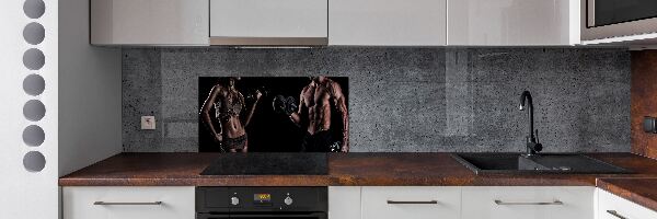 Glazen achterwand keuken Spieropbouw