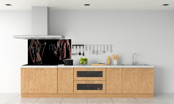 Glazen achterwand keuken Spieropbouw