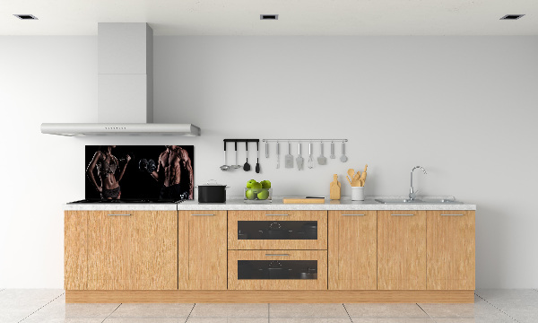 Glazen achterwand keuken Spieropbouw