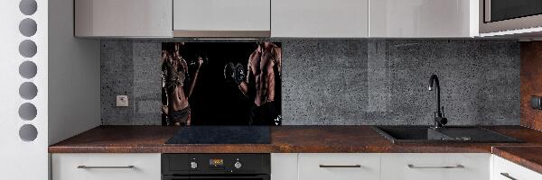 Glazen achterwand keuken Spieropbouw