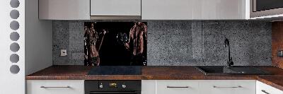 Glazen achterwand keuken Spieropbouw