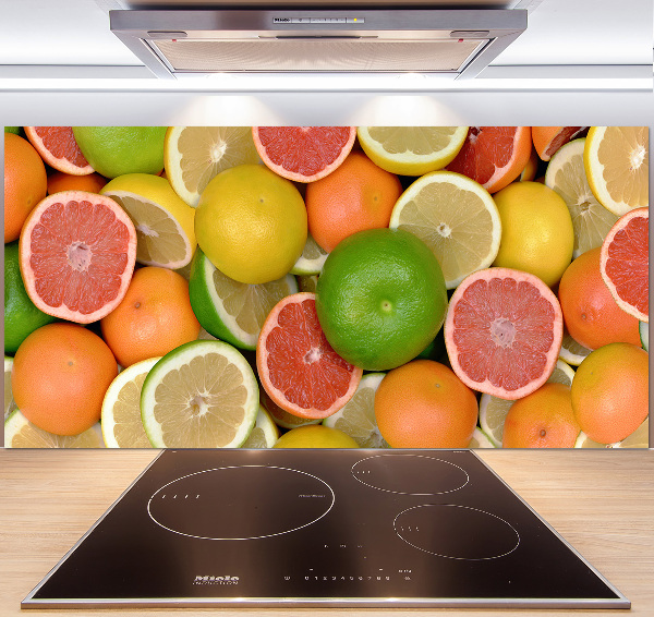 Achterwand keuken Citrusvruchten