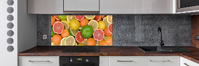 Achterwand keuken Citrusvruchten