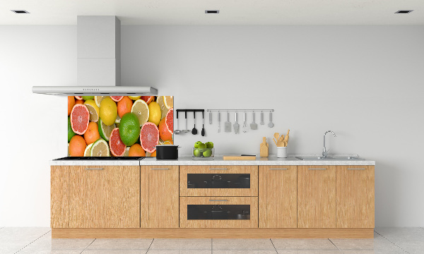 Achterwand keuken Citrusvruchten