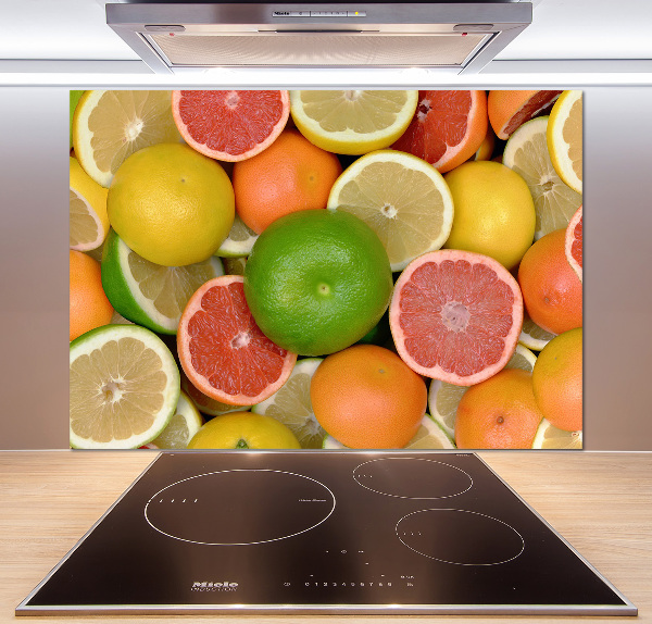Achterwand keuken Citrusvruchten
