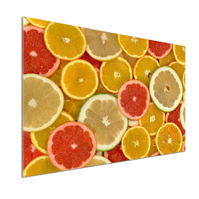 Spatscherm keuken Citrusvruchten