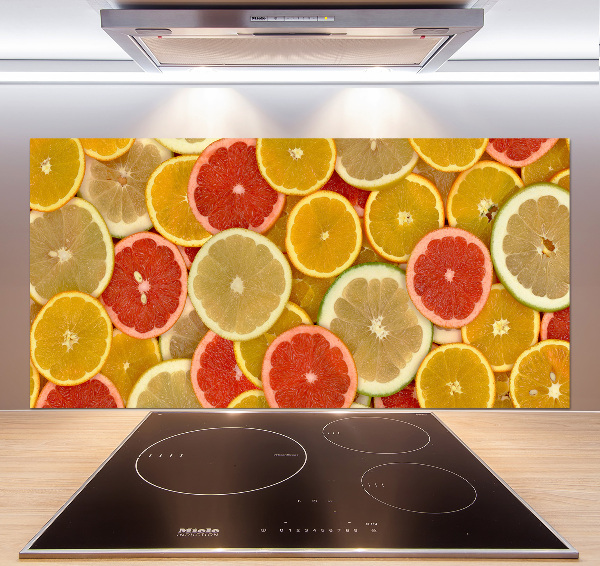 Spatscherm keuken Citrusvruchten