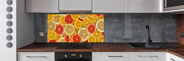 Spatscherm keuken Citrusvruchten