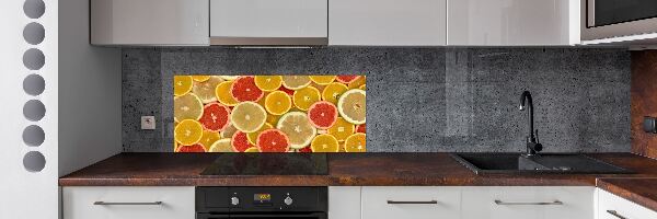 Spatscherm keuken Citrusvruchten