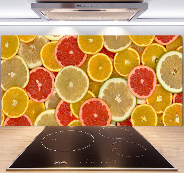 Spatscherm keuken Citrusvruchten