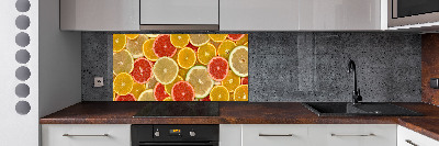 Spatscherm keuken Citrusvruchten