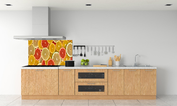 Spatscherm keuken Citrusvruchten