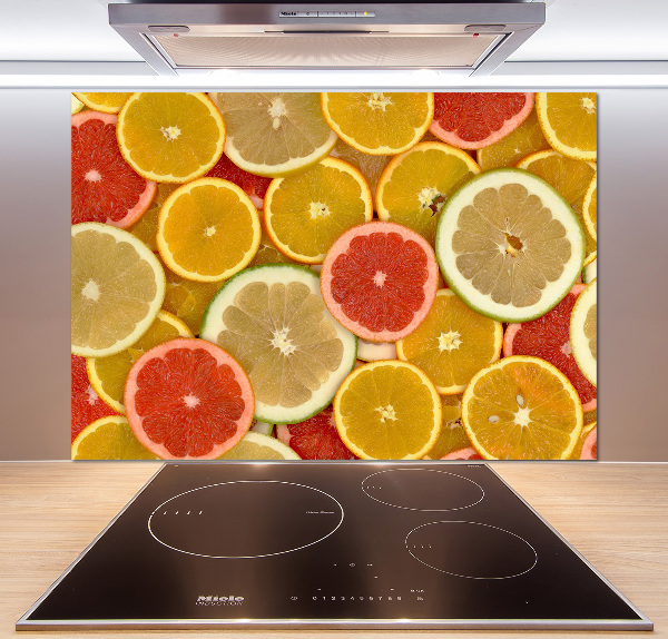 Spatscherm keuken Citrusvruchten