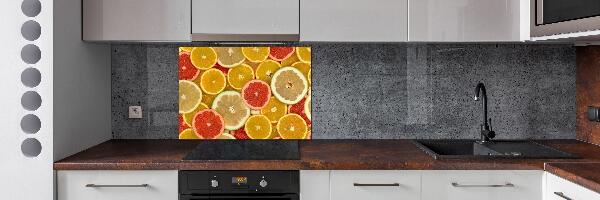 Spatscherm keuken Citrusvruchten