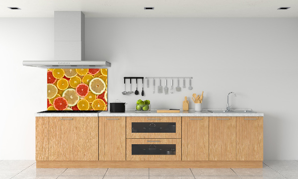 Spatscherm keuken Citrusvruchten