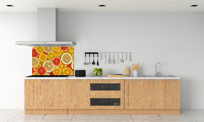 Spatscherm keuken Citrusvruchten