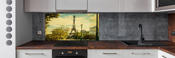 Spatscherm keuken Eiffeltoren Parijs