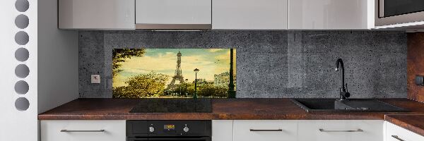 Spatscherm keuken Eiffeltoren Parijs