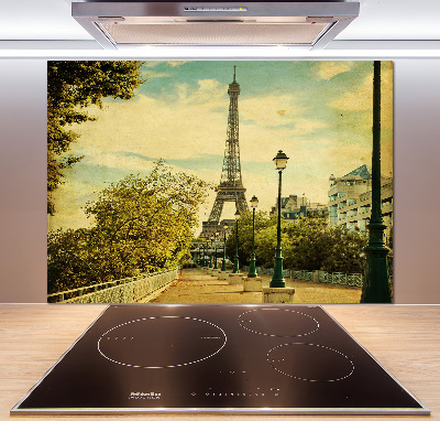 Spatscherm keuken Eiffeltoren Parijs