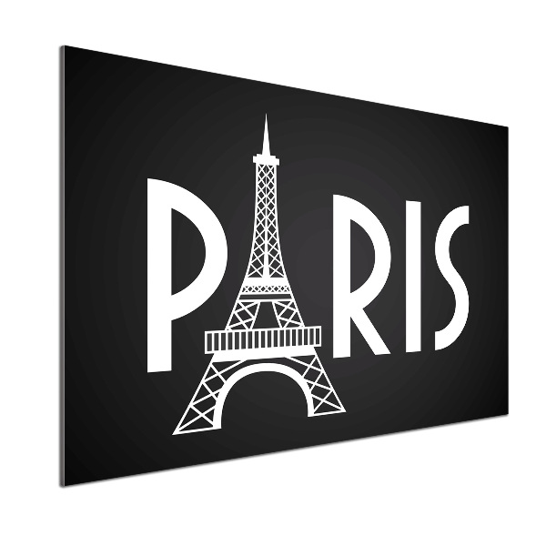 Panel szklany do kuchni Paryż