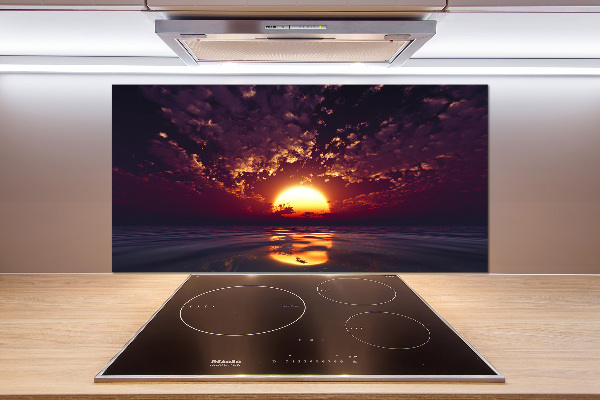 Glazen achterwand keuken Zonsondergang