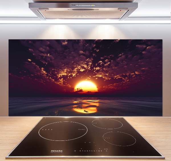 Glazen achterwand keuken Zonsondergang