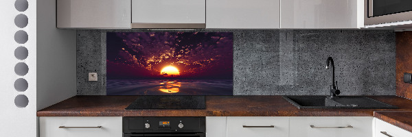 Glazen achterwand keuken Zonsondergang