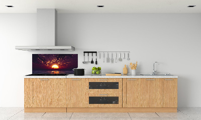 Glazen achterwand keuken Zonsondergang