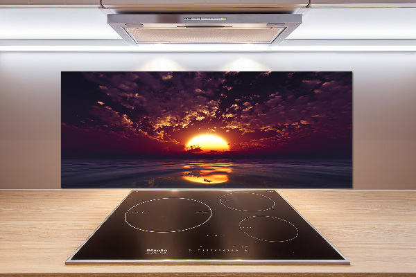 Glazen achterwand keuken Zonsondergang