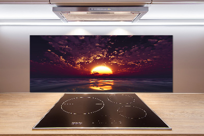 Glazen achterwand keuken Zonsondergang